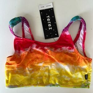 NWT Terez swim top only tank sz girls 16